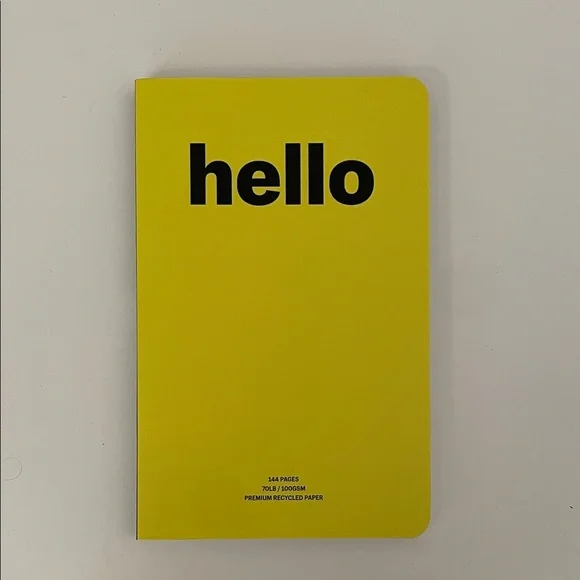 Denik Yellow ‘hello’ Notebook - Picture 1 of 4